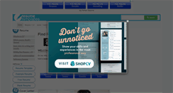Desktop Screenshot of findresumetemplates.com
